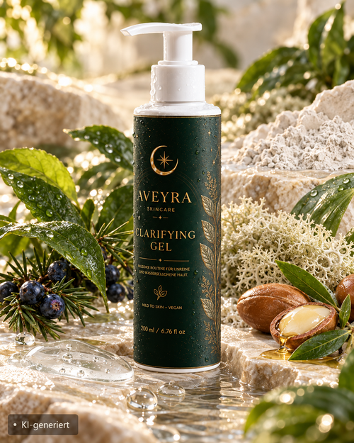 Aveyra Clarifying Gel in Szene (KI-generiertes Bild)