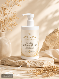 Aveyra Keratin Volume Boost Conditioner in Szene (KI-generiertes Bild)