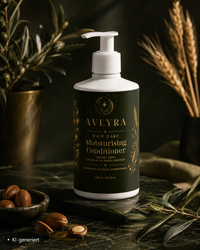 Aveyra Moisturising Conditioner, Produktansicht (KI-generiertes Bild)