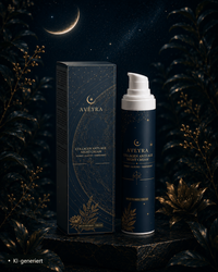 Aveyra Night Ritual Box, Verpackung in Szene (KI-generiertes Bild)