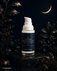 Aveyra Night Ritual Box, Produkte in Szene (KI-generiertes Bild)
